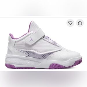 NWOB Jordan Max Aura 4 White Barely Grape Rush Fuchsia (PS)